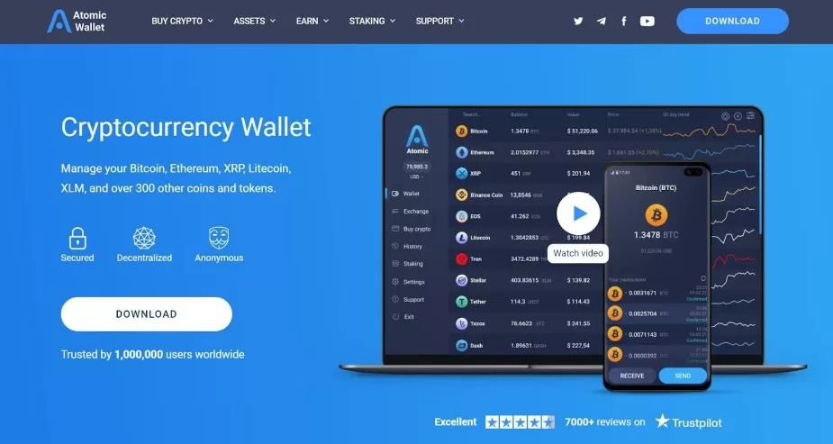 6 Best MultiversX (EGLD) Wallets 2024 4 atomic wallet